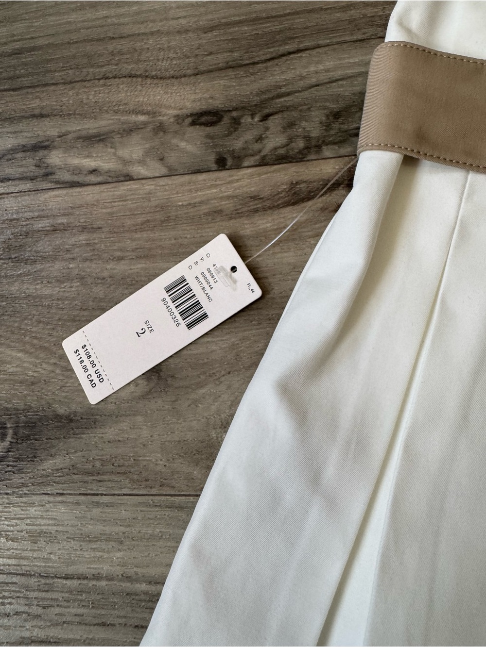 NWT Maeve Detail Pleated Tennis Mini Skirt in White Size 2 - Picture 5 of 10